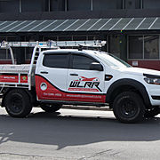 Wellington Long Run Roof Ute with a partial wrap